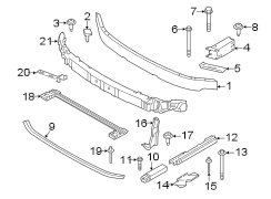 Bumper Impact Absorber (Upper)