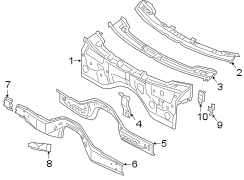 Dashboard Panel Bracket (Left, Lower)