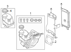 Cowl. Components on dash panel.