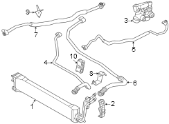 Automatic Transmission Oil Cooler Hose Assembly (Left)