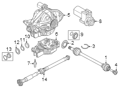 Rear suspension. Axle & differential.