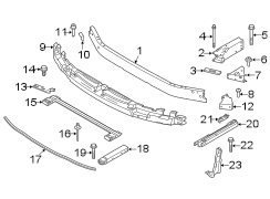 Bumper Impact Bar (Front, Lower)