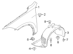 Fender Splash Shield (Front, Rear, Lower)