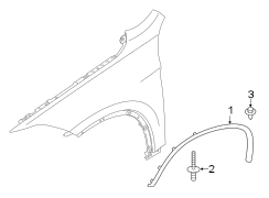 Wheel Arch Molding (Left, Front)