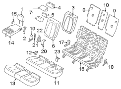 Seat Back Cushion (Rear, Upper)