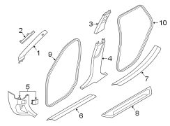 Body A-Pillar Trim Panel Insert