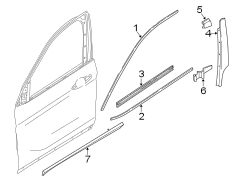 Door Molding (Left, Front, Lower)