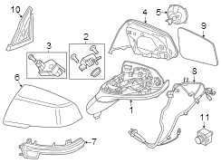 Door Mirror Wiring Harness