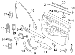 Interior Door Pull Handle (Left)