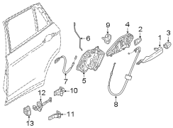 Door Latch Cable