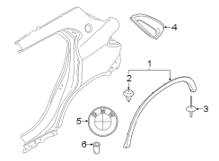 Wheel Arch Molding (Left, Rear)