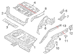 Wheel Housing Bracket (Right, Front, Upper)