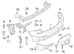 Bumper Cover Support Rail (Right)