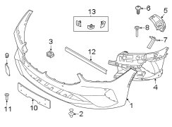 Seal. (Front, Rear, Upper). Bumper Seal. Seal used.