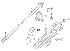 Steering column assembly.