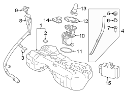 Fuel system components.