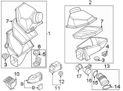 Engine Air Intake Hose (Upper)