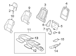 SEATS & TRACKS. PASSENGER SEAT COMPONENTS.