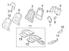 SEATS & TRACKS. PASSENGER SEAT COMPONENTS.