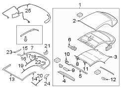 CONVERTIBLE TOP. COVER & COMPONENTS.