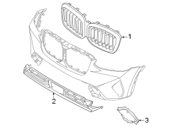 Grille Molding (Right, Lower). Grille Molding. Air Duct.