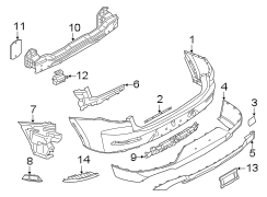 Bumper Cover Support Rail Insulator (Right)