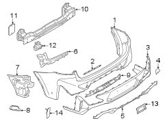 Bumper Cover Support Rail Insulator (Right)