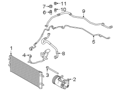 A/C Refrigerant Suction Hose (Front)