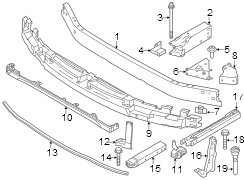 Bumper Cover Reinforcement Bracket (Right, Lower)