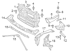 RADIATOR SUPPORT.