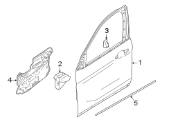 FRONT DOOR. DOOR & COMPONENTS.