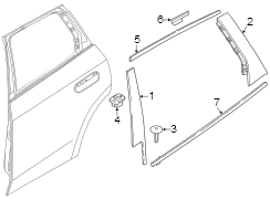 Door Belt Molding (Rear)