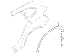 Wheel Arch Molding (Right, Rear)