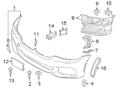 Bumper Cover Bracket (Right, Upper)