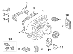 Headlight Reflector Assembly (Right)