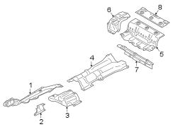 Center shield. FUEL TANK HEAT INSULATION. 