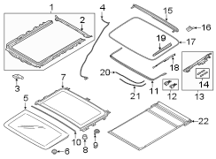 Sunroof Glass Seal (Rear)