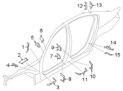 Body C-Pillar Baffle Plate (Right, Front)