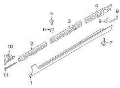 Rocker Panel Molding Insulator