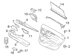 Door Armrest (Left, Rear)