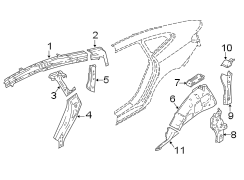 Wheel Housing Bracket (Right, Upper)