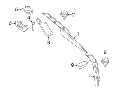 Body C-Pillar Trim Panel (Lower)