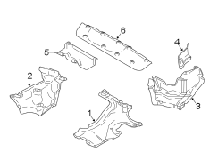 Floor Pan Splash Shield (Front, Rear)