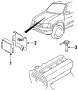 Engine Control Module (ECM) Bracket. A bracket for a engine.