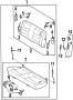 Folding Seat Latch Release Handle