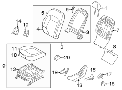 Seat Back Assembly (Front)