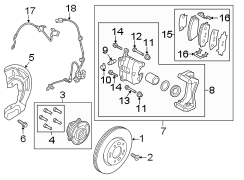 Disc Brake Kit (Left, Front)