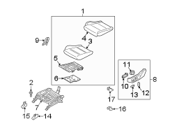 Seat Cushion Foam (Front)