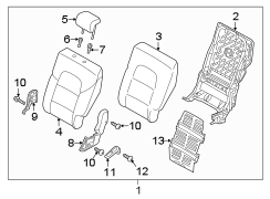 Seat Back Assembly (Left, Rear)