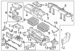 Drive Motor Battery Pack Control Module Wiring Harness